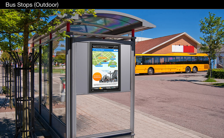 راهکار استفاده از نمایشگرهای تخت پاناسونیک در ایستگاه های اتوبوس